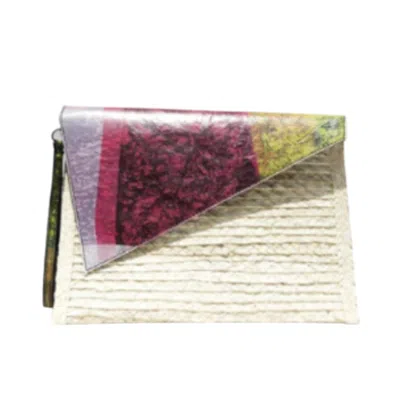 Up-fuse Women's Bay Clutch - Pink Blocks In Multi
