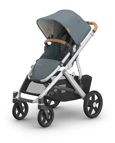 Uppababy Vista V3 Stroller In Callum - Stone Blue/silver Frame/sand Le