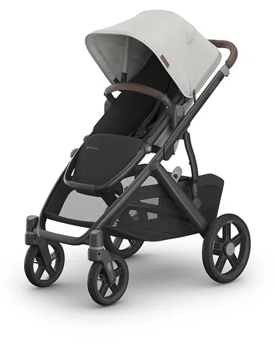 Uppababy Vista V3 Stroller In Savannah - Pearl Gray Jacquard/carbon Fr