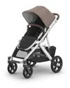 Uppababy Vista V3 Stroller In Theo - Dark Taupe Silver Frame Chest