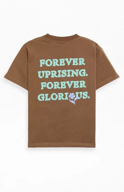 Uprisers Men's Family Drive X Gardens & Seed Glorious T-shirt In Brown