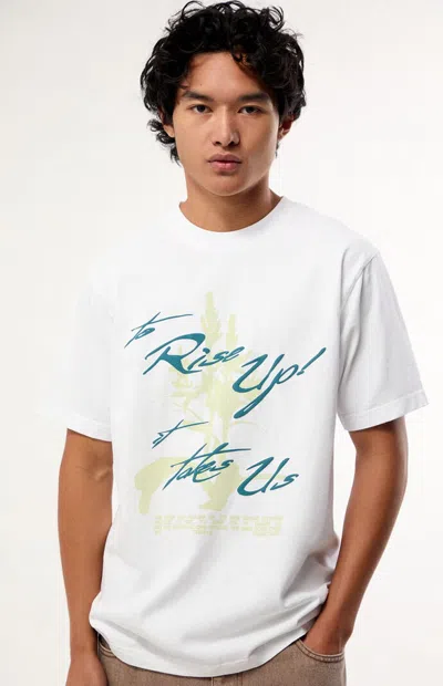 Uprisers Men's It Takes All Of Us T-shirt In White