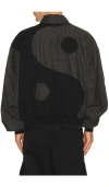Uprisers Uprs Yin Yang Bomber Jacket In Black