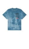 Uprisers X Revolve Hate Is A Virus Washed Tee In Blue Wash