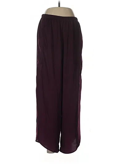 Pre-owned Upwest Casual Pants In Burgundy