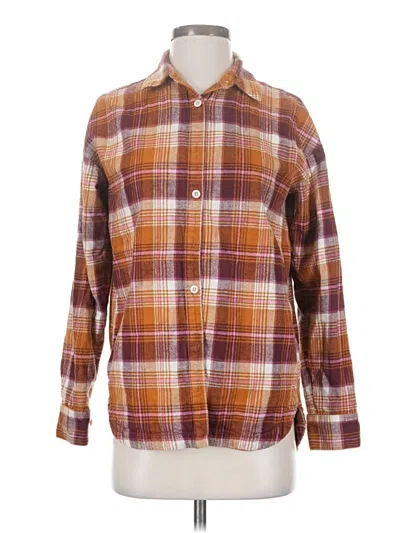 Pre-owned Upwest Long Sleeve Button Down Shirt In Brown