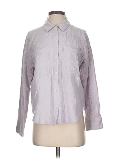Pre-owned Upwest Long Sleeve Button Down Shirt In Purple