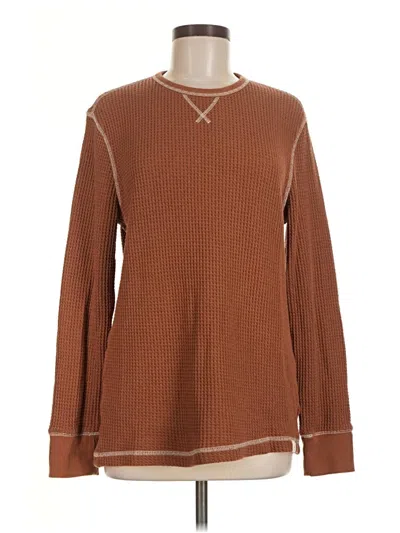 Pre-owned Upwest Long Sleeve T-shirt In Brown