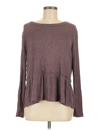 Pre-owned Upwest Long Sleeve T-shirt In Brown