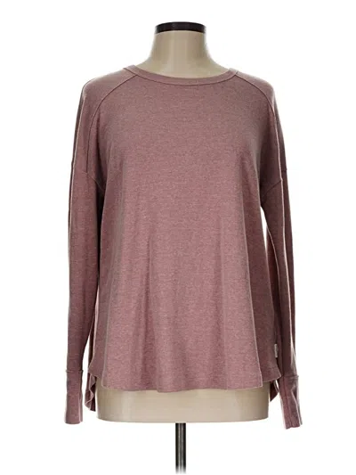 Pre-owned Upwest Long Sleeve T-shirt In Burgundy