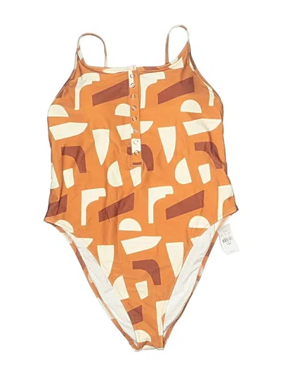 Pre-owned Upwest One Piece Swimsuit In Orange