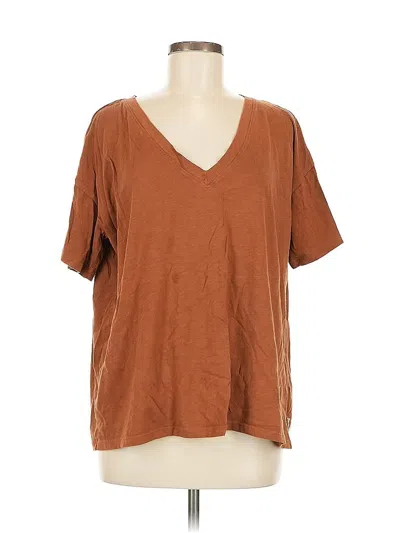 Pre-owned Upwest Short Sleeve T-shirt In Brown