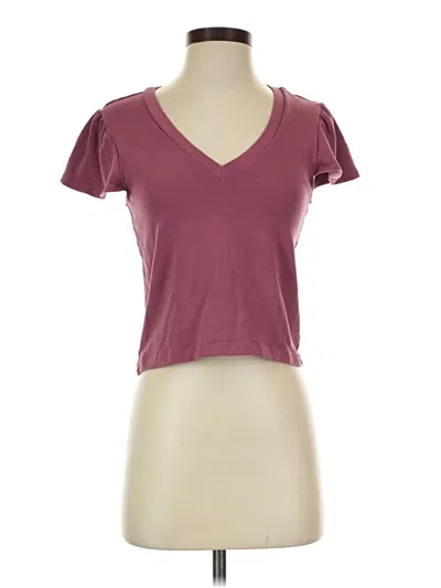 Pre-owned Upwest Short Sleeve T-shirt In Burgundy