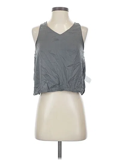 Pre-owned Upwest Sleeveless Top Gray Halter Neckline Tops