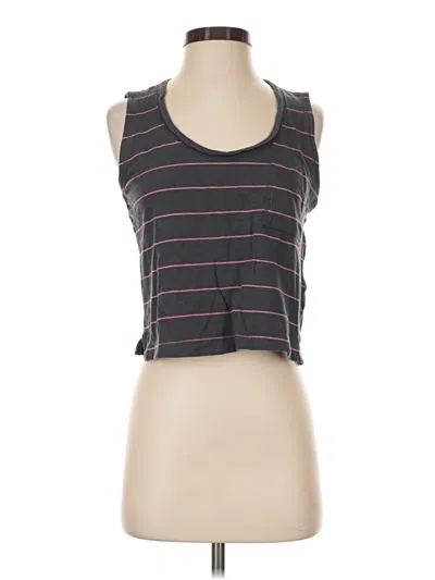 Pre-owned Upwest Sleeveless Top Gray Halter Neckline Tops