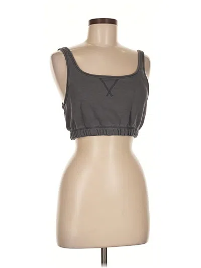 Pre-owned Upwest Tank Top Gray Strapless Neckline Tops