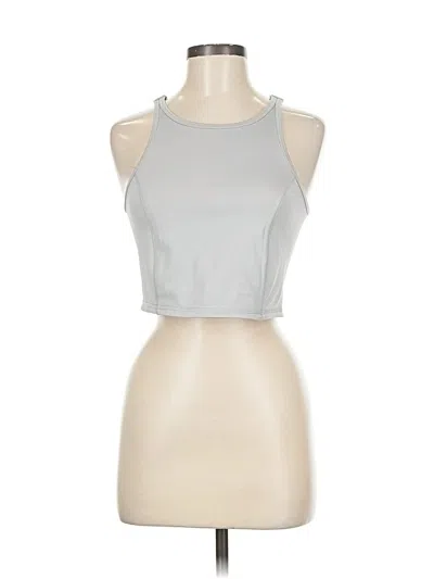 Pre-owned Upwest Tank Top Silver Halter Neckline Tops