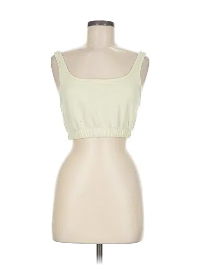 Pre-owned Upwest Tube Top Yellow Strapless Neckline Tops