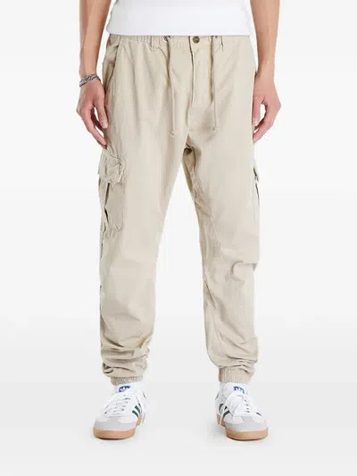 Urban Classics Drawstring-waist Cargo Pants In Neutral