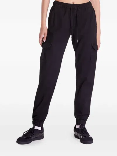 Urban Classics Drawstring-waist Cargo-pockets Cotton Track Pants In Multi