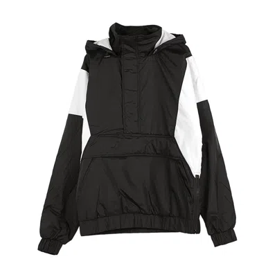 Urban Classics Men's 2 Tone Pull Over Jacket In Black