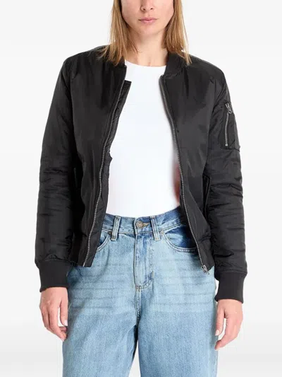 Urban Classics Zip-pocket Bomber Jacket In Schwarz