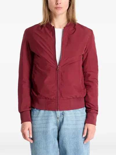 Urban Classics Zip-up Bomber Jacket In Rot