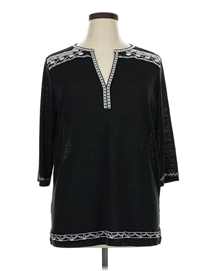Pre-owned Urban Coco 3/4 Sleeve Blouse In Black