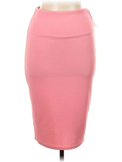Urban Coco Casual Skirt In Pink