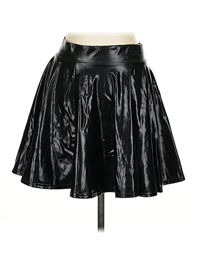 Pre-owned Urban Coco Faux Leather Skirt In Black