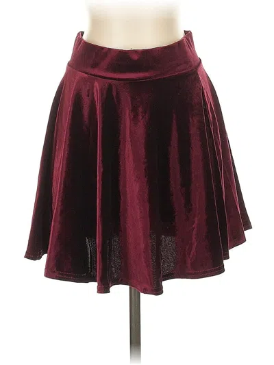 Pre-owned Urban Coco Formal Skirt In Burgundy