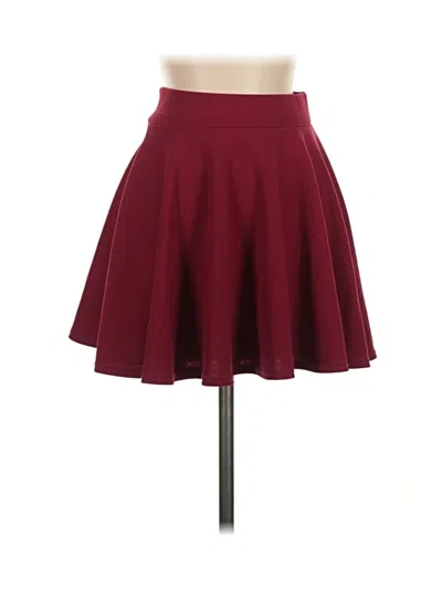Pre-owned Urban Coco Formal Skirt In Burgundy