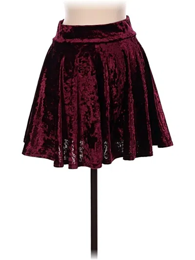 Pre-owned Urban Coco Formal Skirt In Burgundy