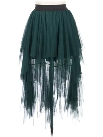 Pre-owned Urban Coco Formal Skirt In Teal