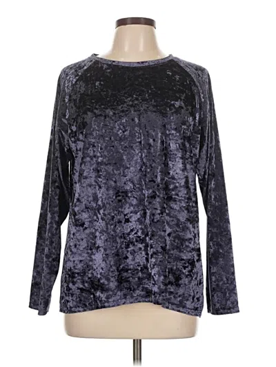 Pre-owned Urban Coco Long Sleeve Top Gray Boatneck Tops