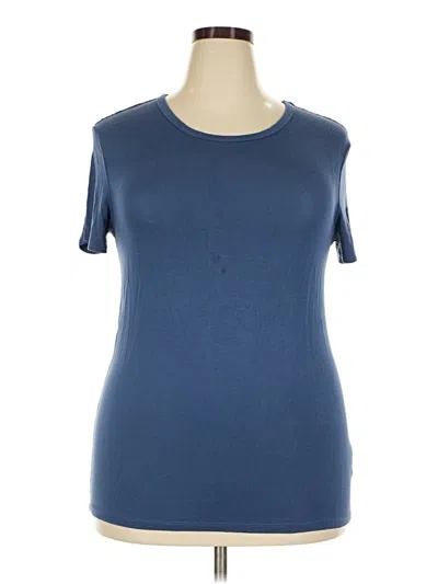 Pre-owned Urban Coco Short Sleeve Top Blue Crew Neck Tops