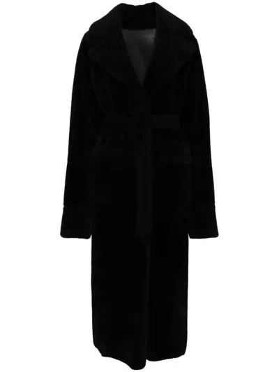 Urban Code Faux Fur Coat In Black  