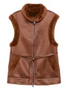Urban Code Revesible Vest In Brown