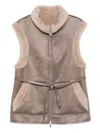 Urban Code Revesible Vest In Brown