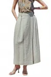 Urban Daizy Bohemian Wrap Around Maxi Skirt In Beige In Gray