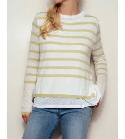 Urban Daizy Casual Crewneck Sweater In Green In Multi