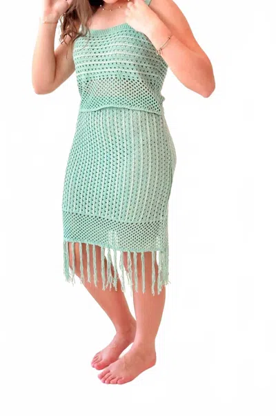 Urban Daizy Cher Boho Vibe Two Piece Set In Green