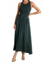 Urban Daizy Delicate Tank Dress In Dark Green In Green
