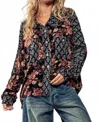 Urban Daizy Floral Illusion Printed Shirt In Multi