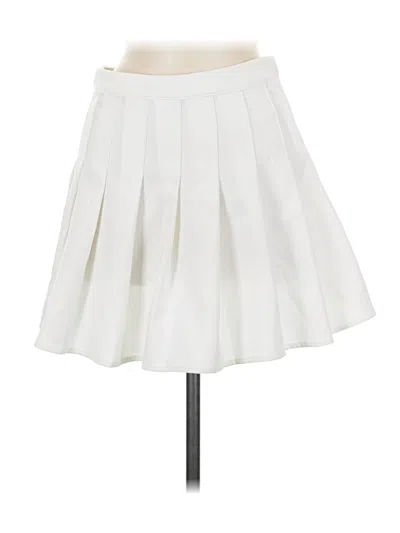 Pre-owned Urban Daizy Formal Skirt In White