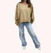 Urban Daizy Lazy Daze Sweatshirt In Misted Yellow In Yellow