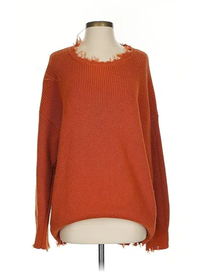 Pre-owned Urban Daizy Pullover Sweater In Orange
