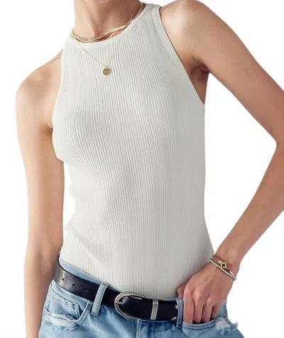 Urban Daizy Stacy Sleeveless Knit Bodysuit In White