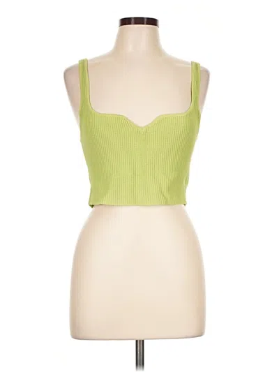 Pre-owned Urban Daizy Tank Top Green Strapless Neckline Tops