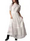 Urban Daizy Victorian Lace Maxi Dress In White In White